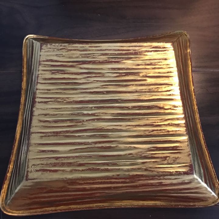 十一代中川浄益 爪紅干菓子盆 千家十職