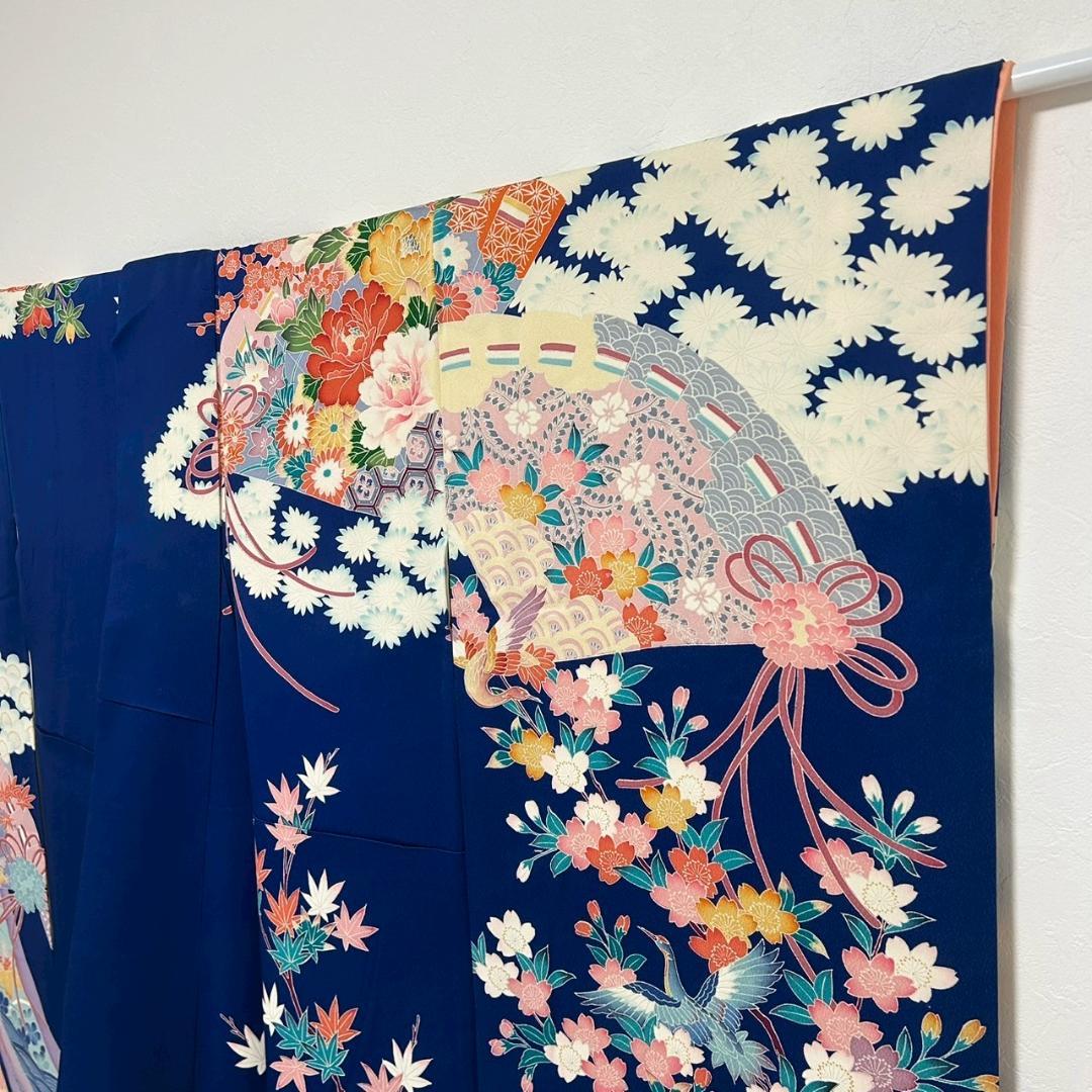 KP1781 振袖 身丈157cm 正絹 着物 成人式