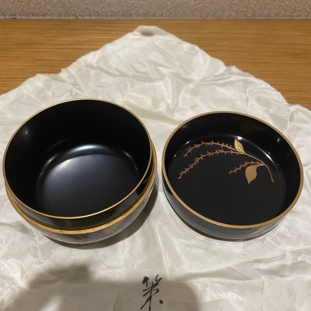 棗☆椿之図☆輪島塗☆蒔絵☆ 天野策地 造☆希少