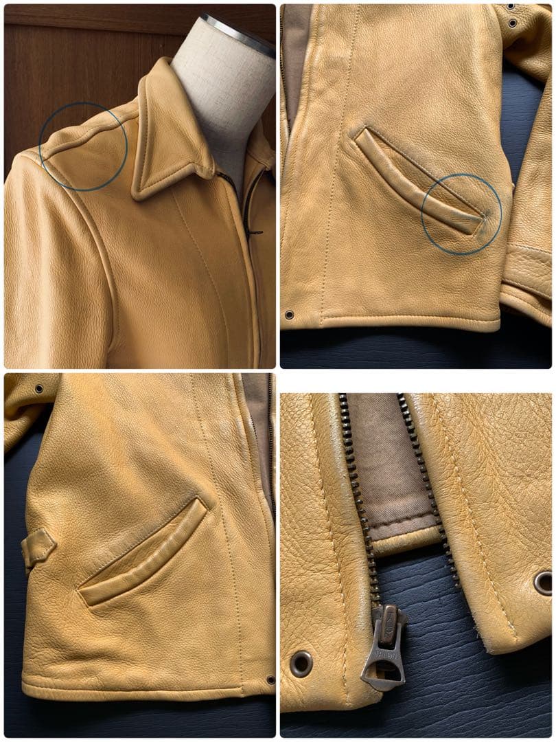 LVC 渾身の復刻品30s Menlo jacket 希少な鹿革　イタリア製