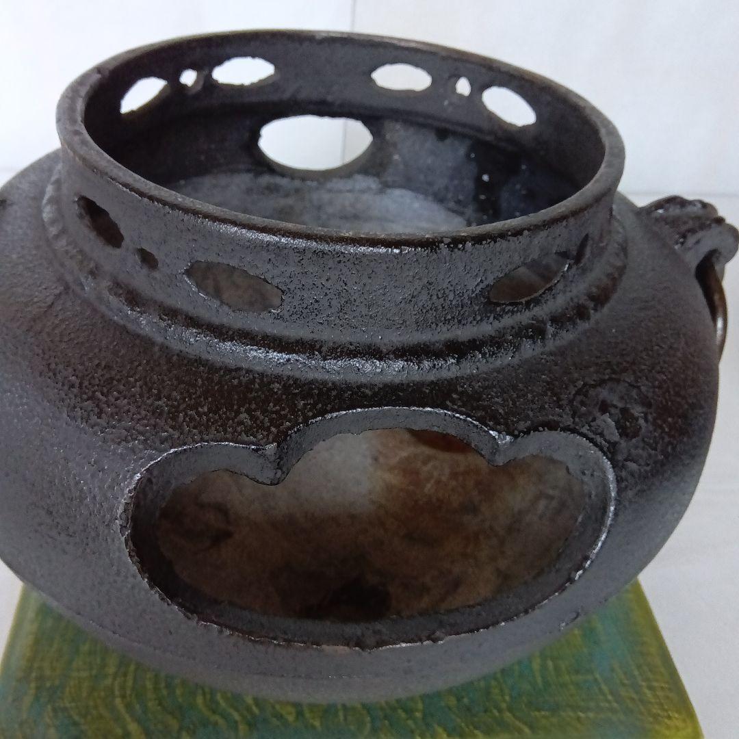 茶道具 鬼面風炉釜
