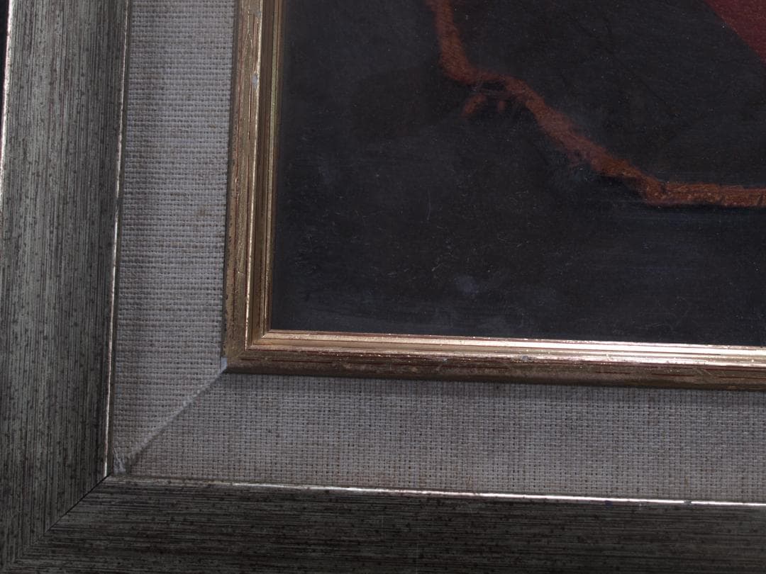 中国唐時代　敦煌莫高窟壁画 彩絵　人物像 発掘品 AK1829A8-4