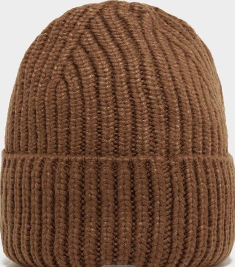 UGG ブラウン ニット帽ロゴ刺繍　WhitePepper ♪店舗完売商品！