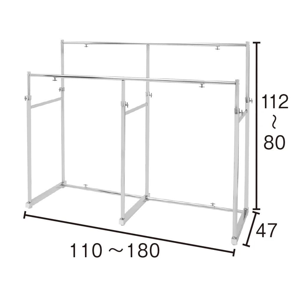 美品中古　20400円の品　ディノス　押し入れハンガーラック　押し入れ