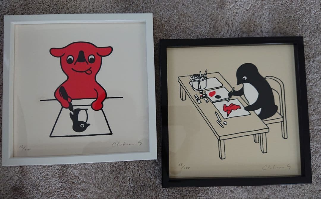 さかざきちはる　Suicaペンギン　チーバくん　シルクスクリーン