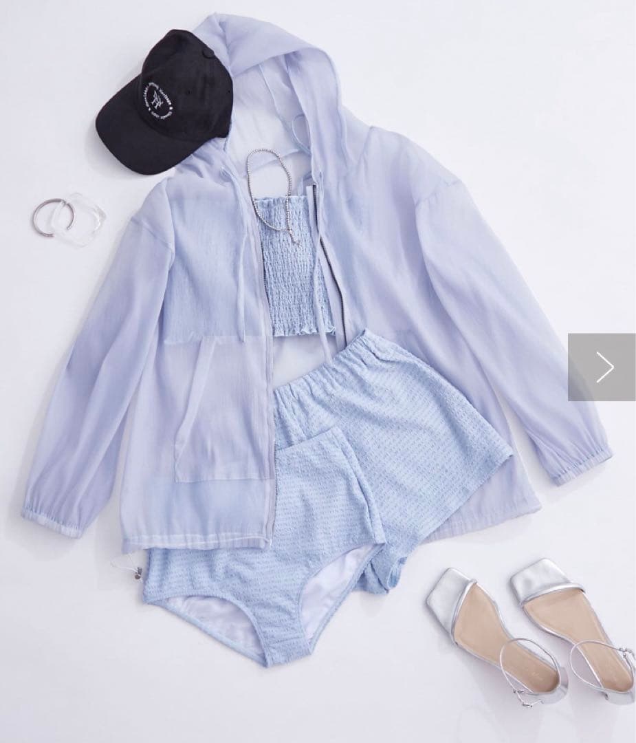 シアーパーカー4SETスイムウェア(M)mystic