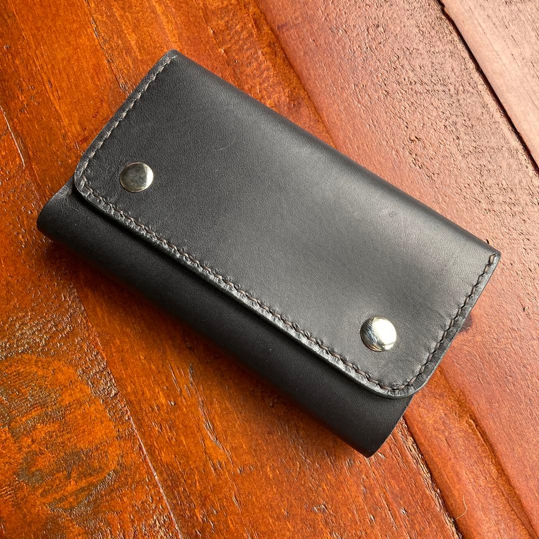 本革　財布　オールレザー　手縫い　レザークラフト ハンドメイド　ヌメ革