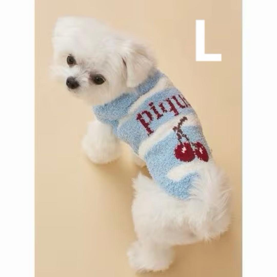 新品2点Lサイズ　Sサイズ　ベビモコチェリージャガードニット