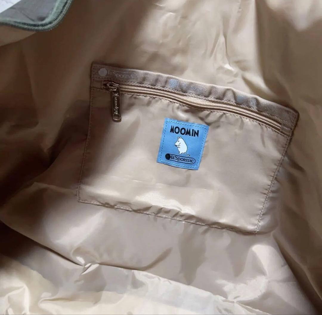 レスポートサック　ムーミン ボストンバッグ オリーブグリーン