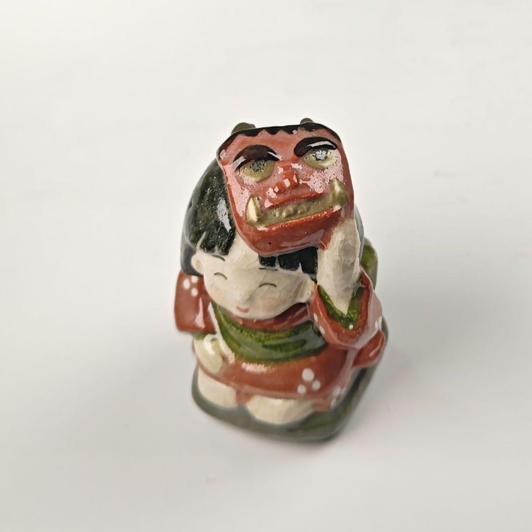 ウ315 香合『伊東桂楽造』『鬼はらい　香合　共箱　節分』茶道具