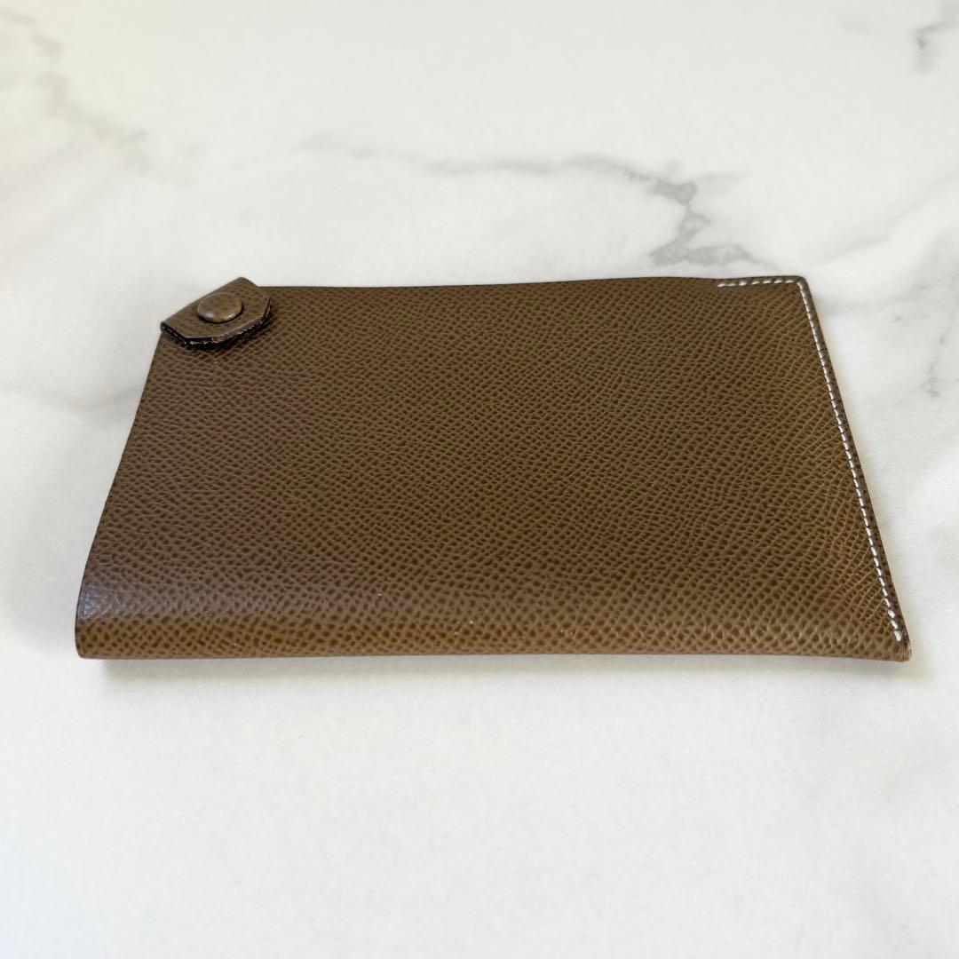 HERMES ターマック PM エトゥープ X刻印 パスポートケース