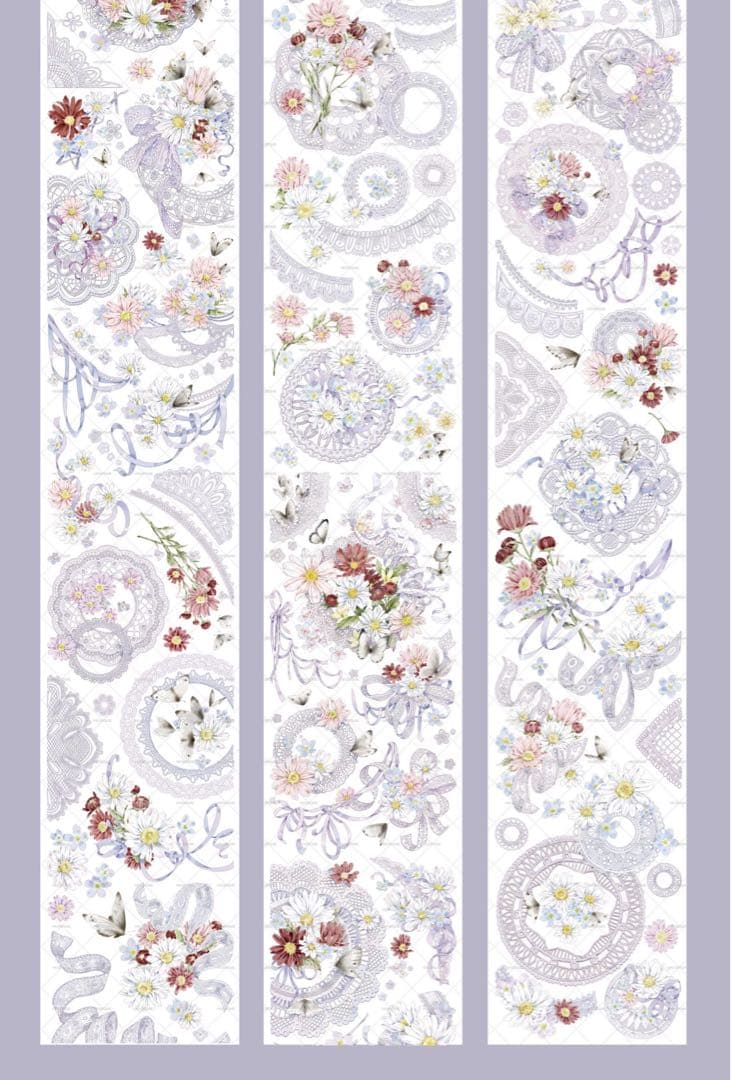 moodtape《花野似梦》海外マスキングテープ　マステ 【1803】