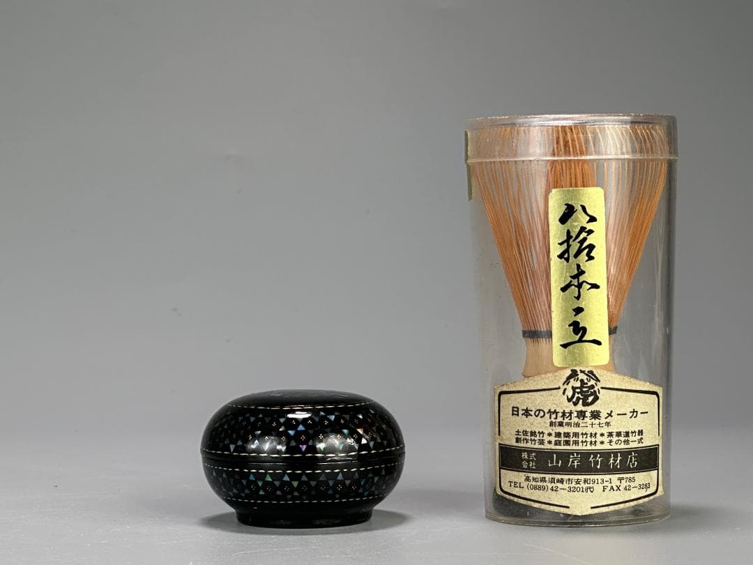 中国螺鈿香合　蓋物　香道具