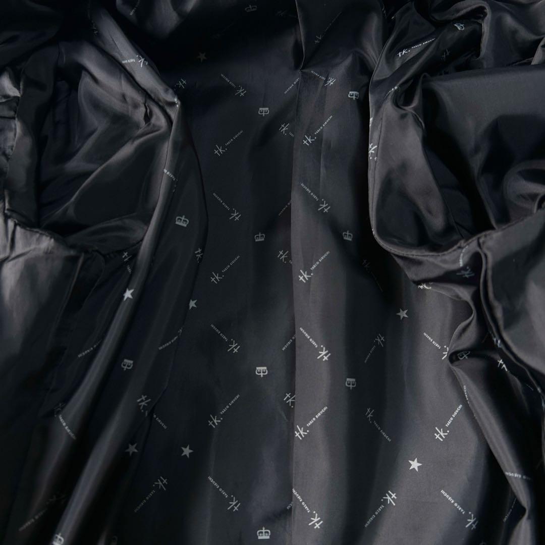 美品 タケオキクチ 羊革 ラムレザー A-2 シングルライダースジャケットM黒