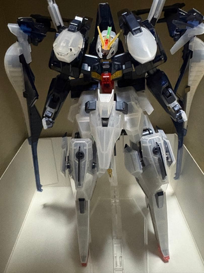 ガンプラ　組み立て済みジャンク　RGアカツキガンダム　ハイゼンスレイⅡラークリア