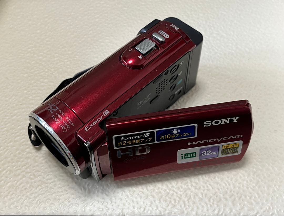 SONY HDR-CX170 赤 ビデオカメラ