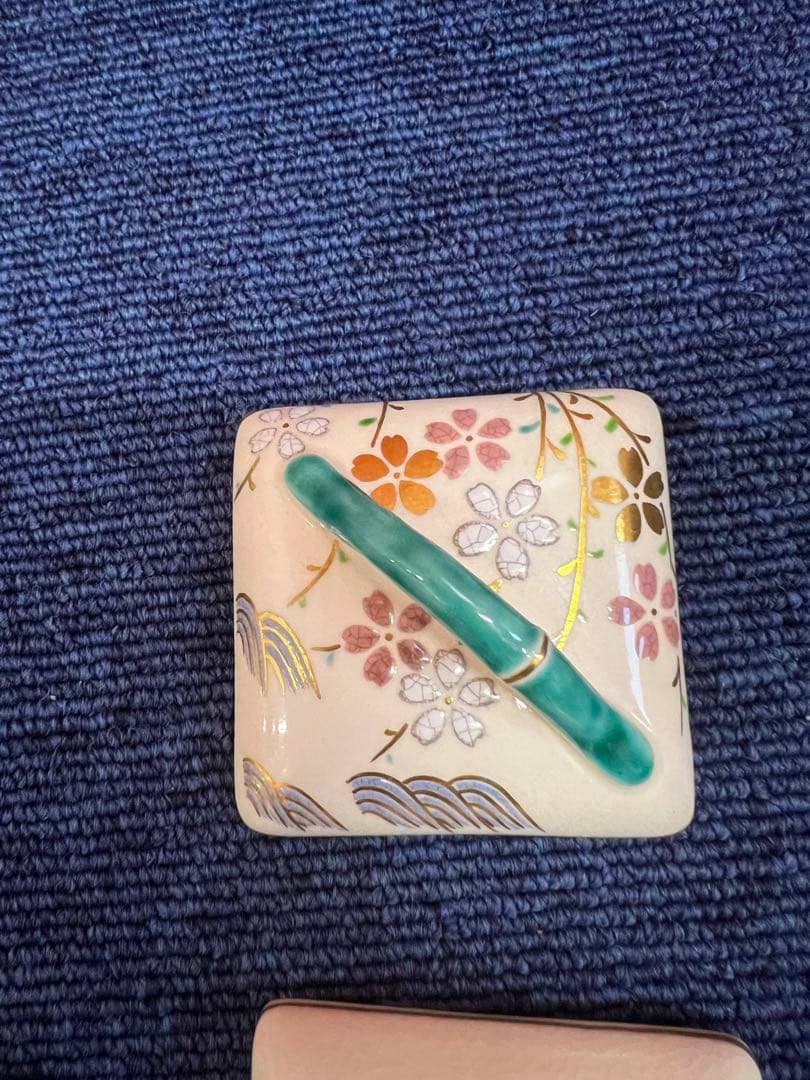 1227  手塚充作　紅隅田川　香合　未使用