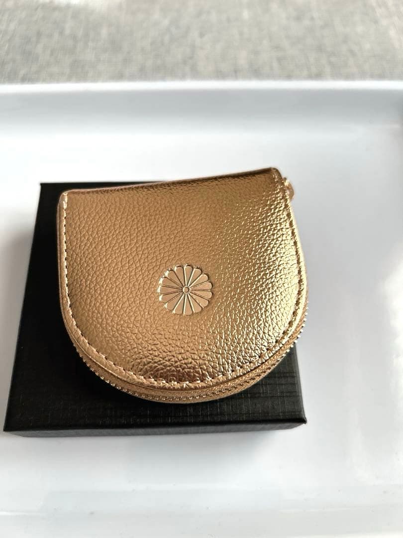 皇居財布　ケース　ゴールド