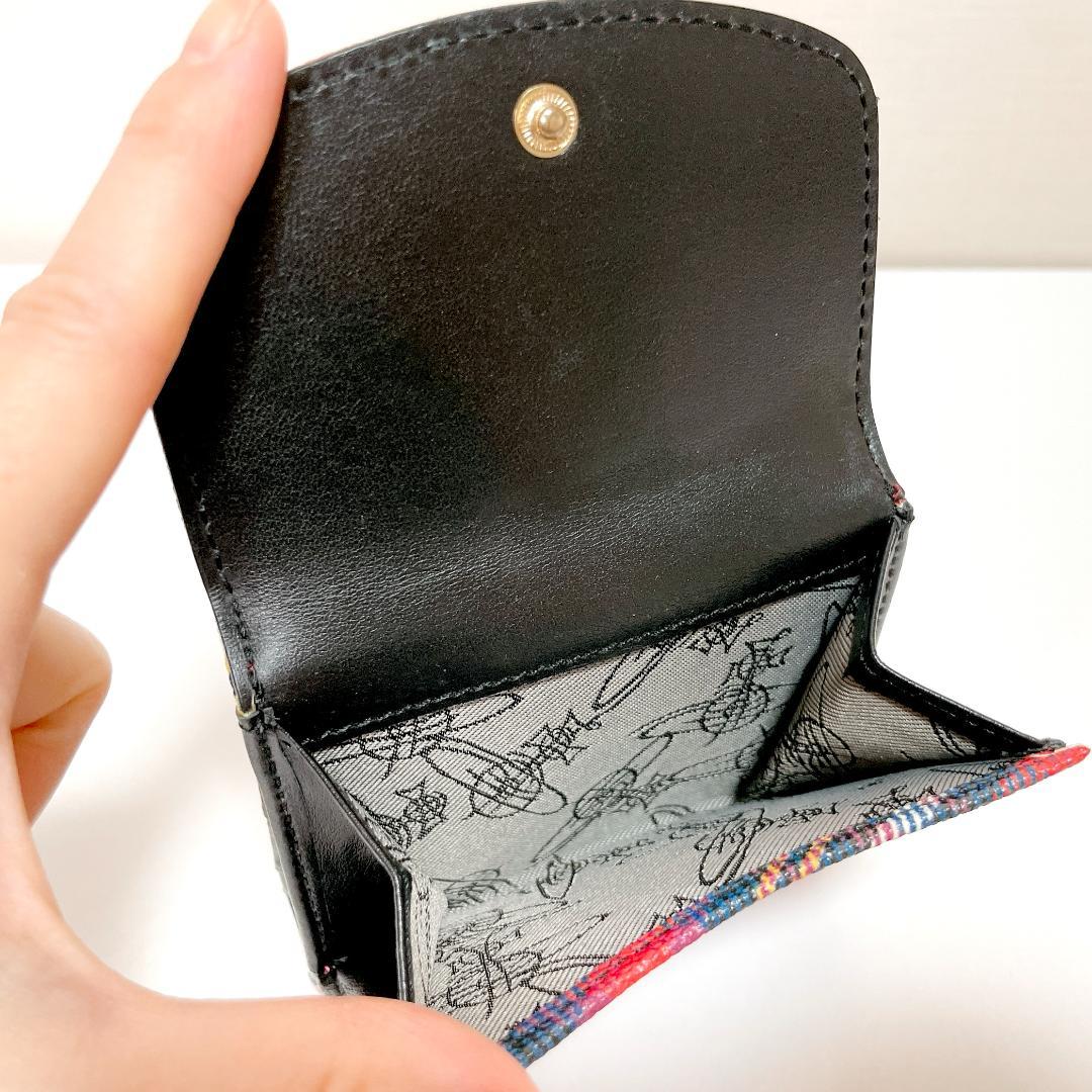 ミニ財布✨Vivienne Westwood　タータンチェック柄　二つ折り財布