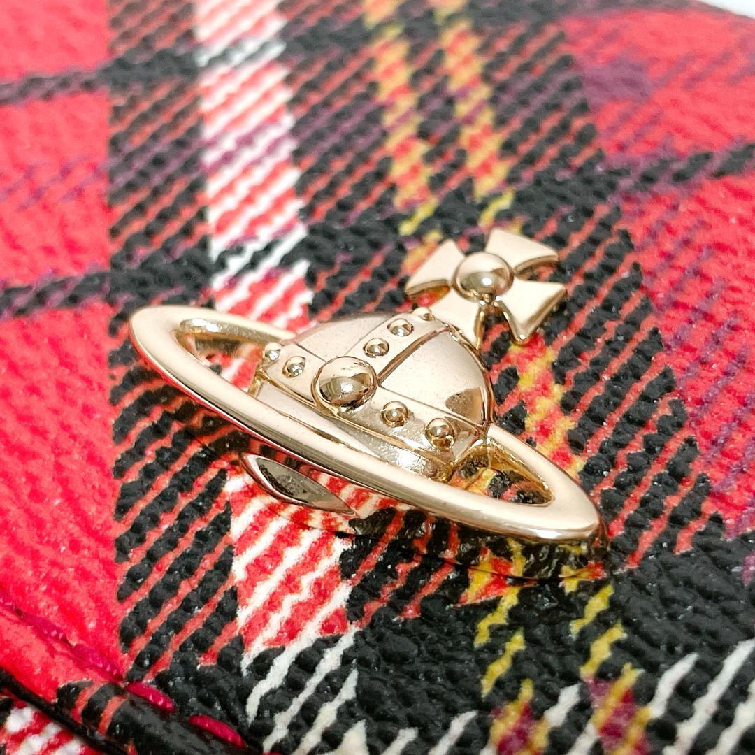 ミニ財布✨Vivienne Westwood　タータンチェック柄　二つ折り財布