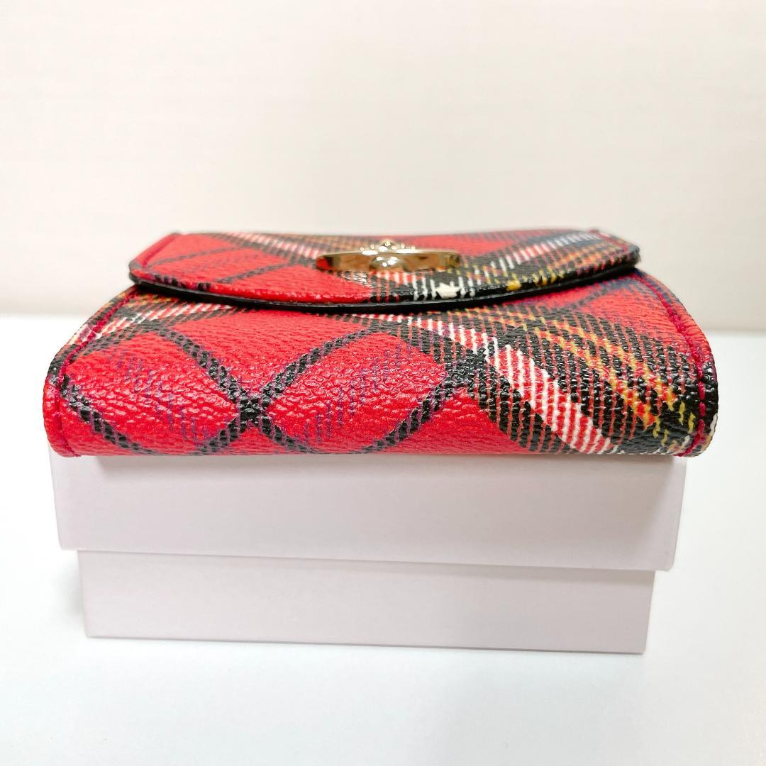 ミニ財布✨Vivienne Westwood　タータンチェック柄　二つ折り財布