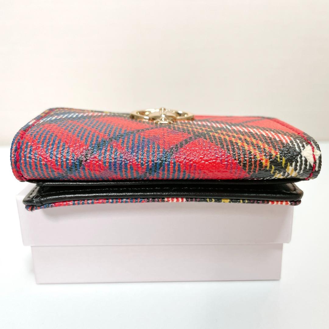 ミニ財布✨Vivienne Westwood　タータンチェック柄　二つ折り財布