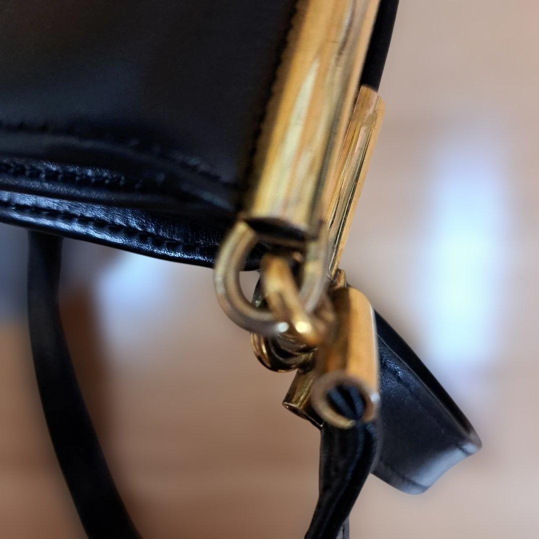 クリスチャン・ディオール ブラックレザーショルダーバッグ 最終値下げ