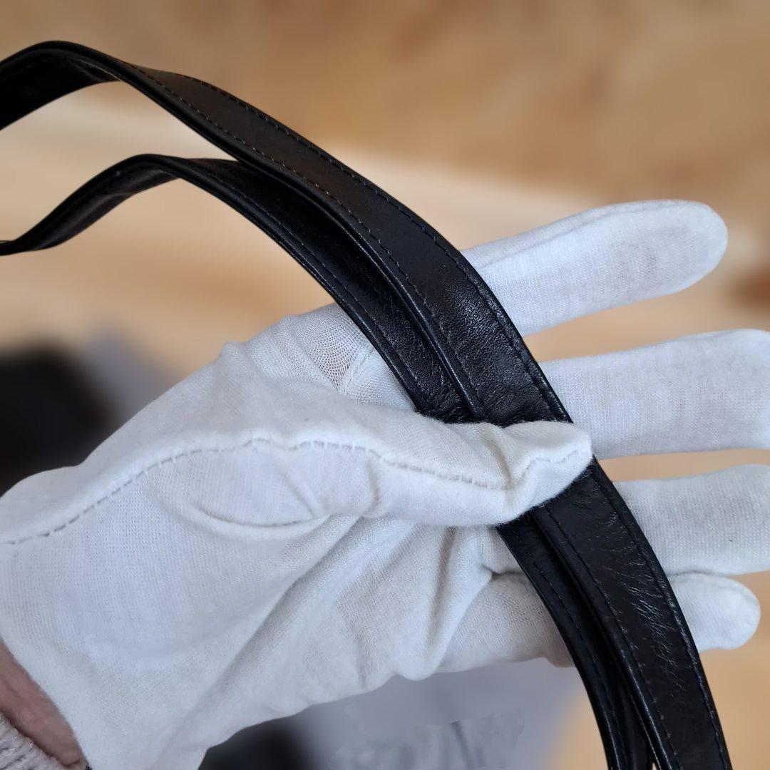 クリスチャン・ディオール ブラックレザーショルダーバッグ 最終値下げ