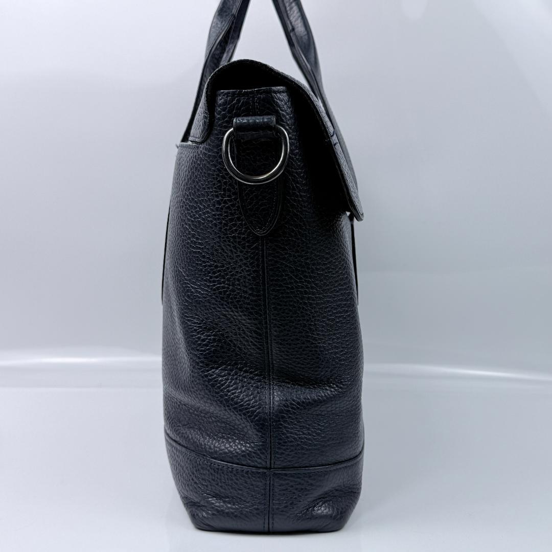 美品✨コーチ coach ビジネスバッグ ハミルトン 2way シボ革 紺