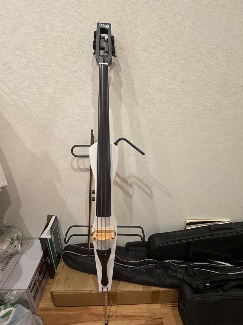 Stagg 中古サイレントチェロ・電子チェロ 弓・ケース付き 即購入可