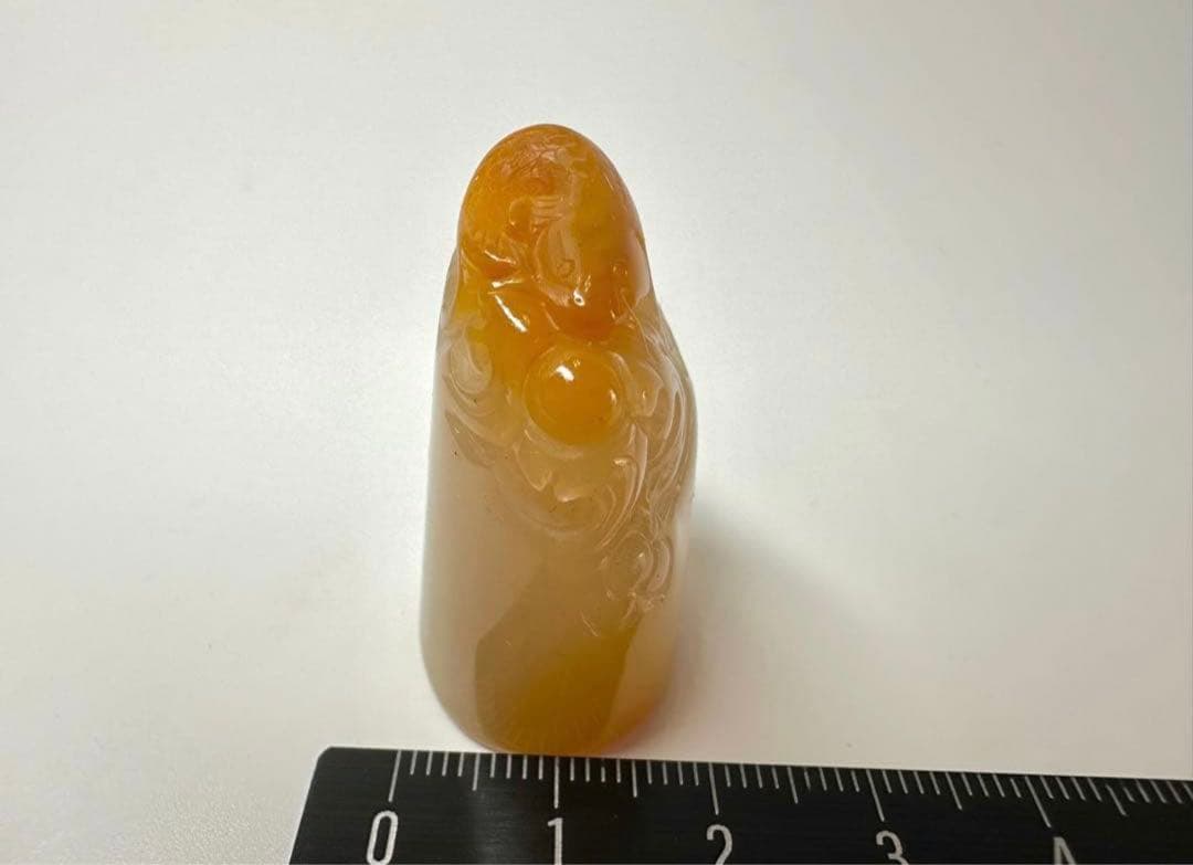 螭虎 古獣　田黄　高級印材　ラオス　篆刻　印材　印石　書道　落款　遊印