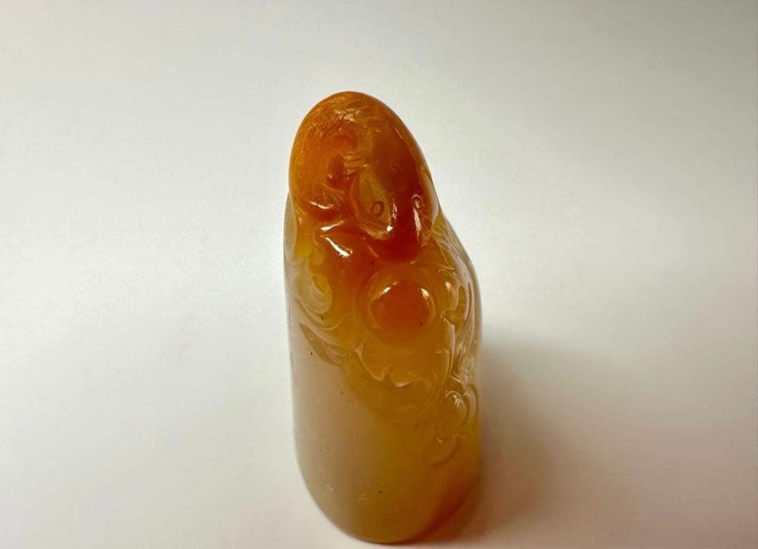 螭虎 古獣　田黄　高級印材　ラオス　篆刻　印材　印石　書道　落款　遊印