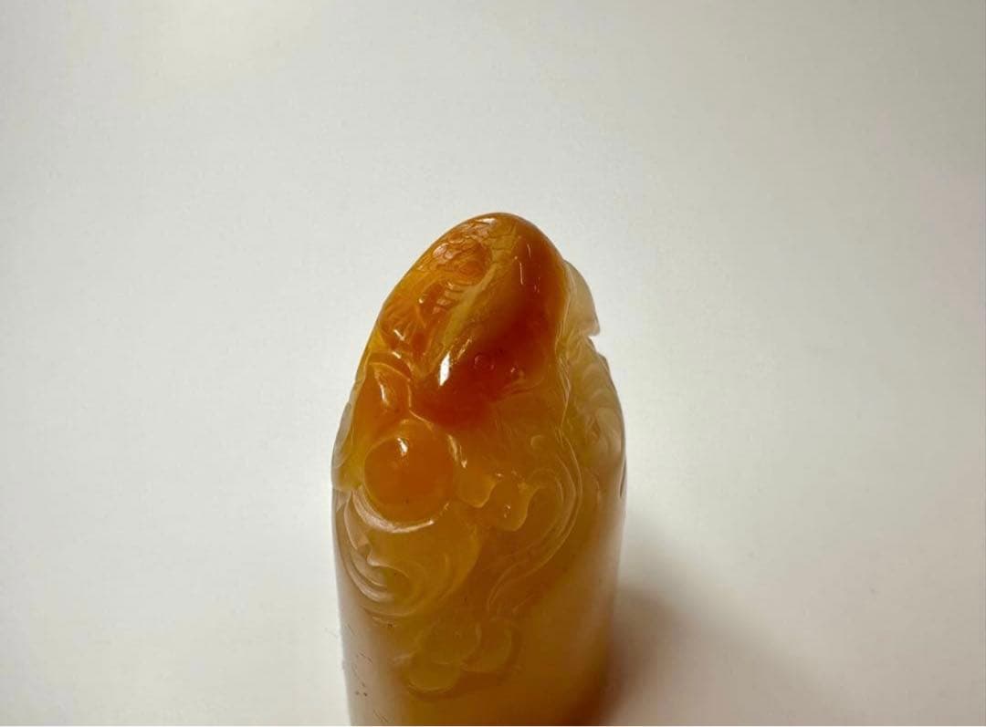 螭虎 古獣　田黄　高級印材　ラオス　篆刻　印材　印石　書道　落款　遊印