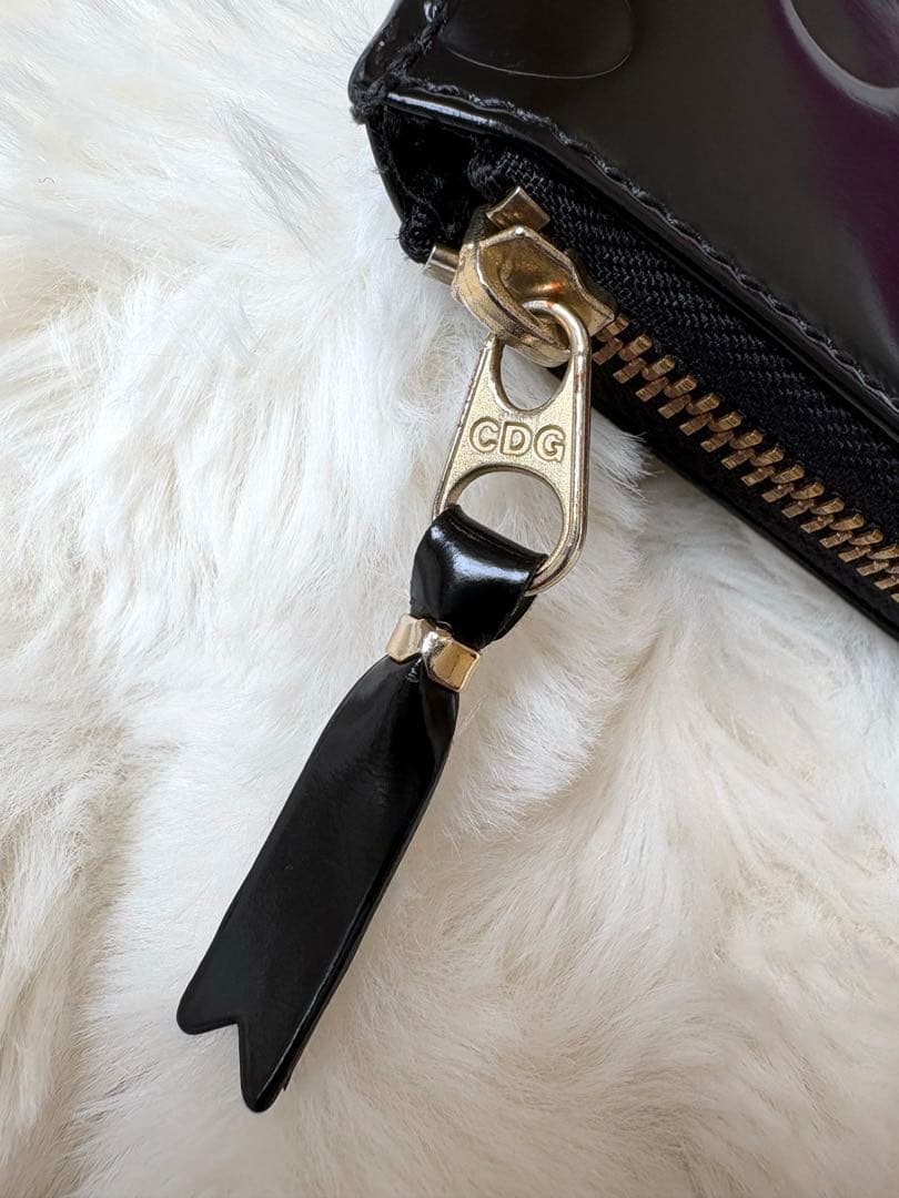 COMME des GARÇONS ポルカドット L字ファスナーウォレット