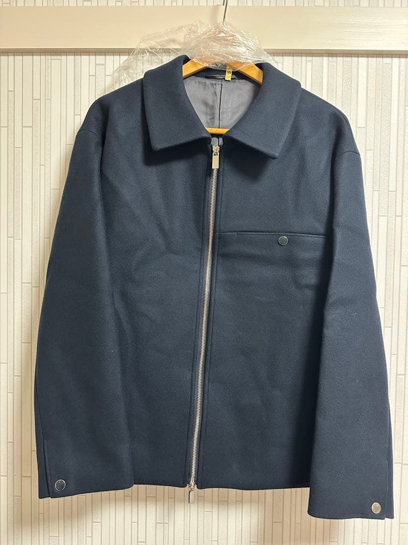 PUBLIC TOKYO Super140sメルトンショートジップブルゾン