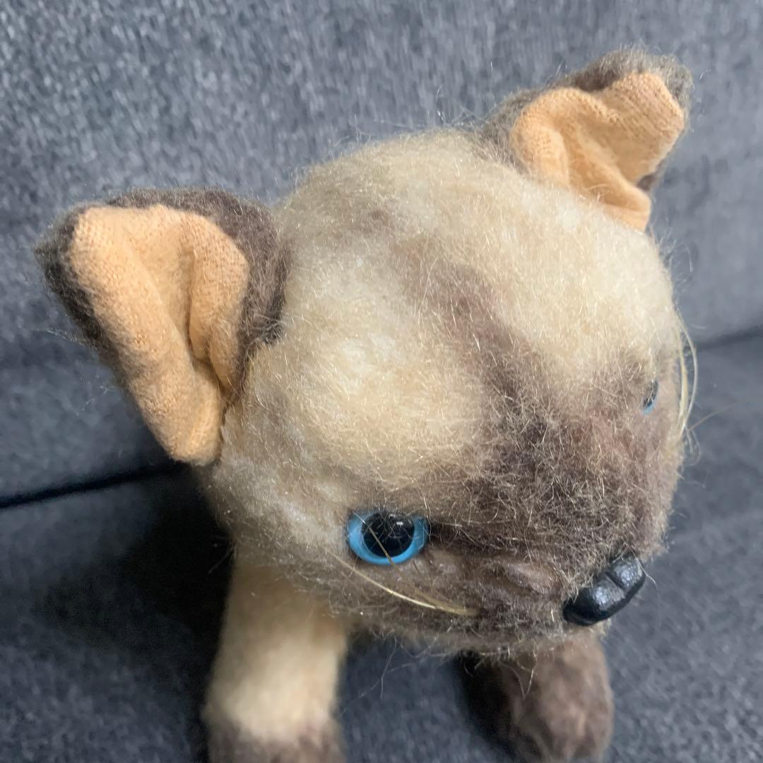 セキグチ　猫　ぬいぐるみ　LOVELOVE リアル　ビンテージ　レトロ　シャム猫