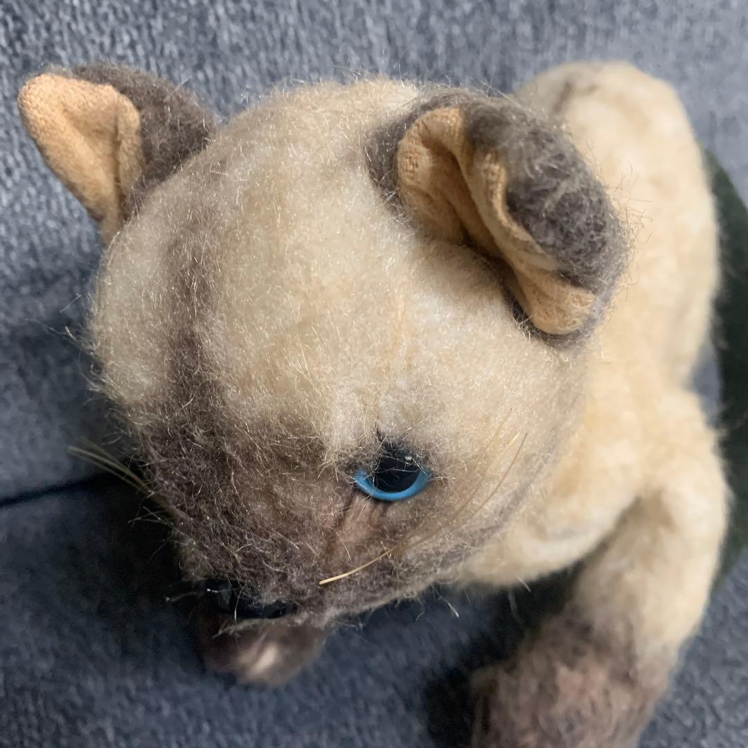 セキグチ　猫　ぬいぐるみ　LOVELOVE リアル　ビンテージ　レトロ　シャム猫