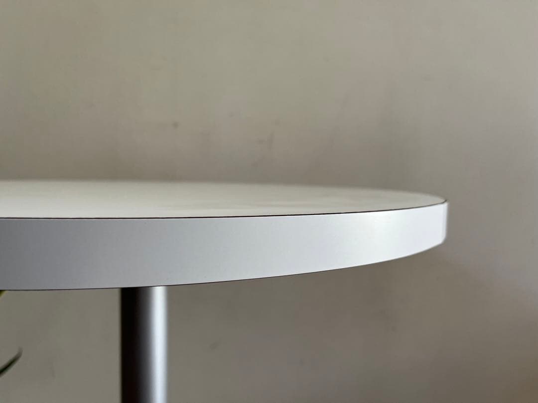 シンプルモダン　ラウンドサイドテーブル　φ500 白　ミッドセンチュリー