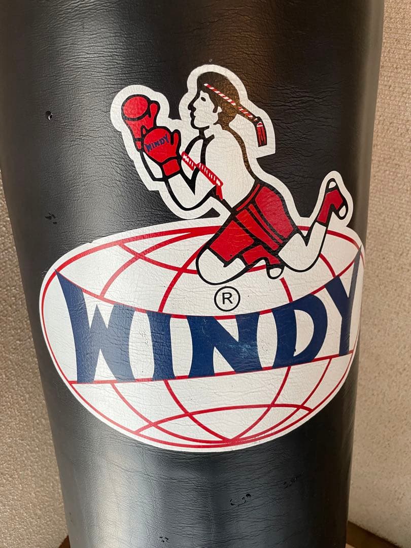 美品　WINDY フルレザーサンドバッグ　サンドバッグ　180cm 約65kg