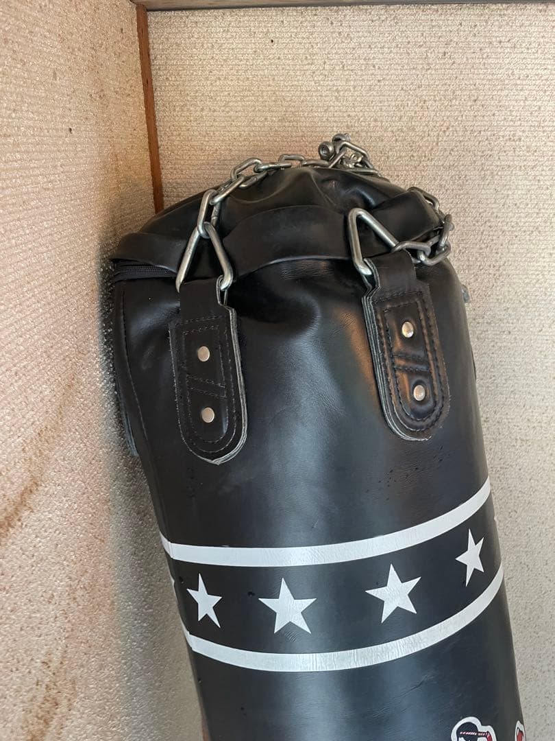 美品　WINDY フルレザーサンドバッグ　サンドバッグ　180cm 約65kg