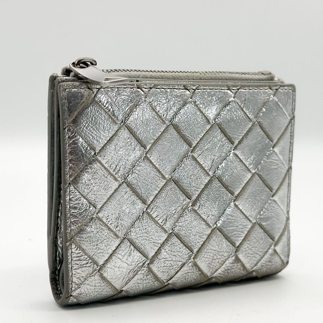 ボッテガ ヴェネタ イントレチャート 二つ折り コンパクト ウォレット