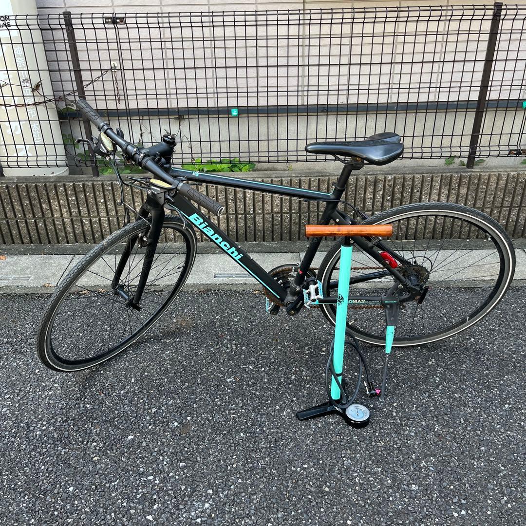 Bianchi ROMA クロスバイク ブラック/ターコイズ