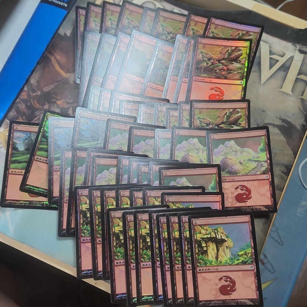 MTG ローウィン基本土地foil 日本語 167枚セット