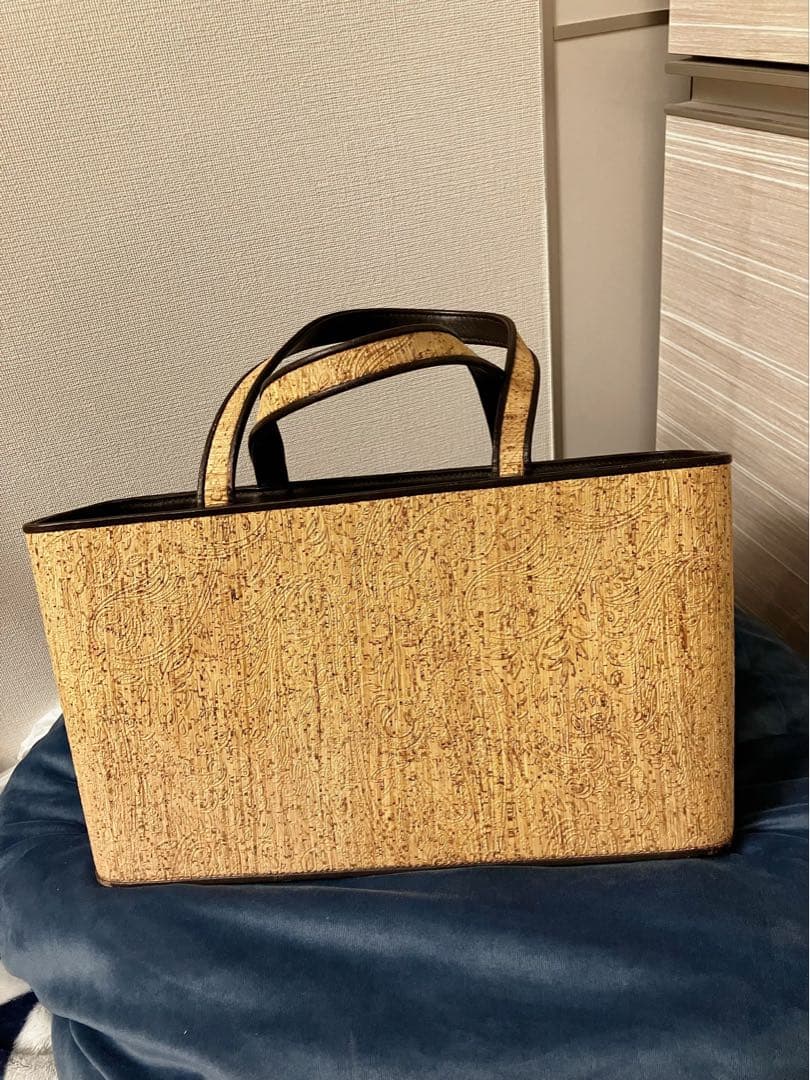 皇室ご用達取り扱い品 菊之好 コルク 和装バッグ 利休バッグ