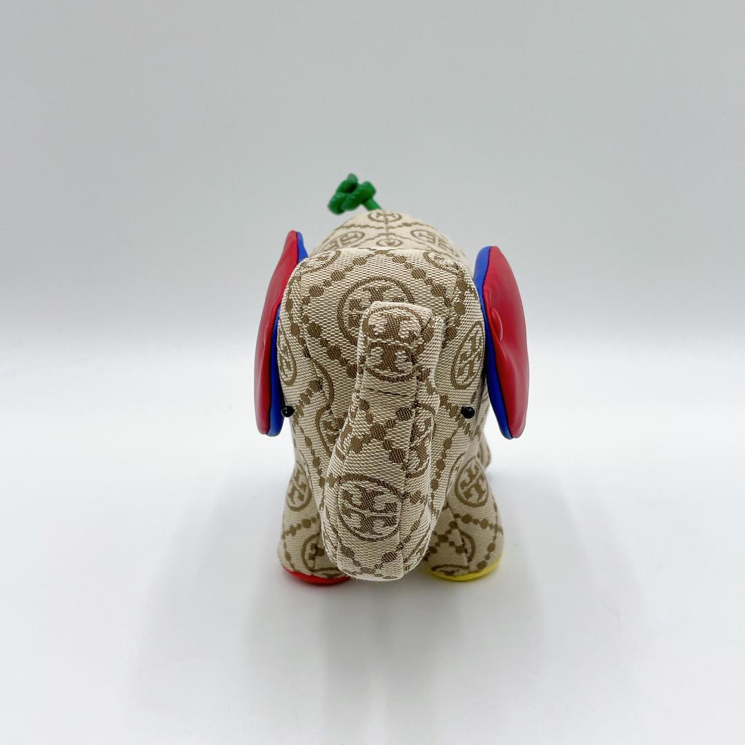 未使用 TORYBURCH Tモノグラム エレファント ぬいぐるみ f576