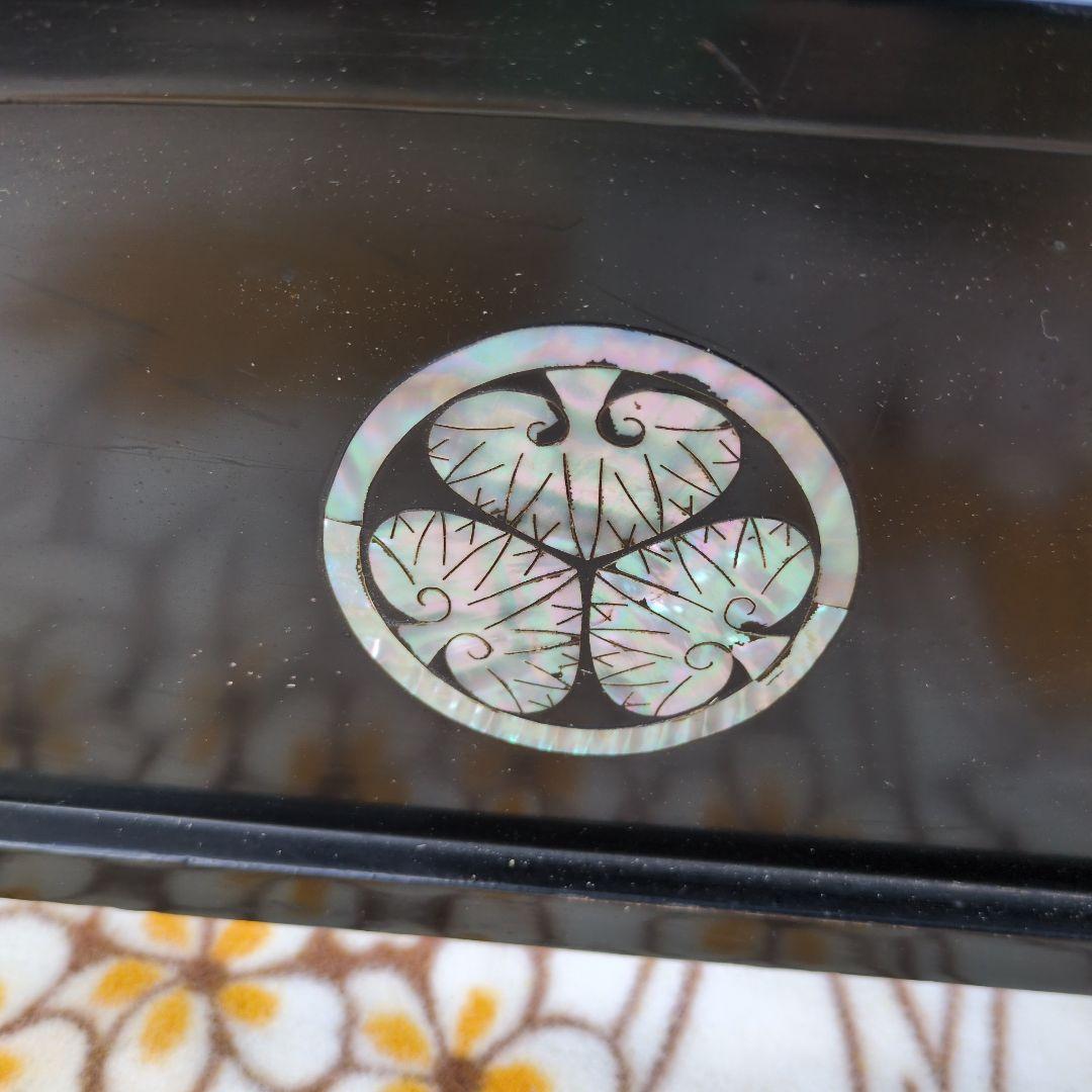 刀掛 螺鈿 葵の御紋 家紋 木製 金 漆 日本刀 太刀 武道具 模造刀