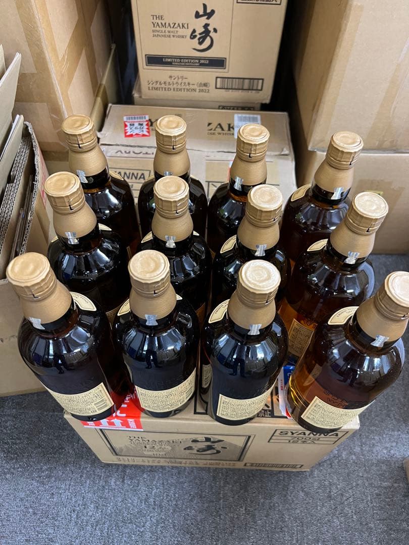 期間限定　山崎 12年 100周年ラベル　12本(元ケース)箱無