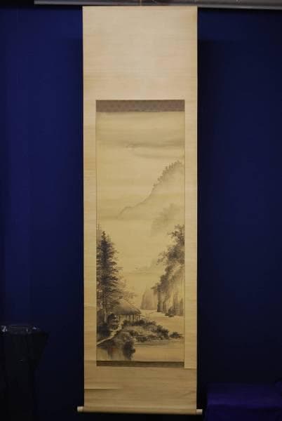 真作/内山秀圃/山家ホトトギス図/布袋屋掛軸HC-725