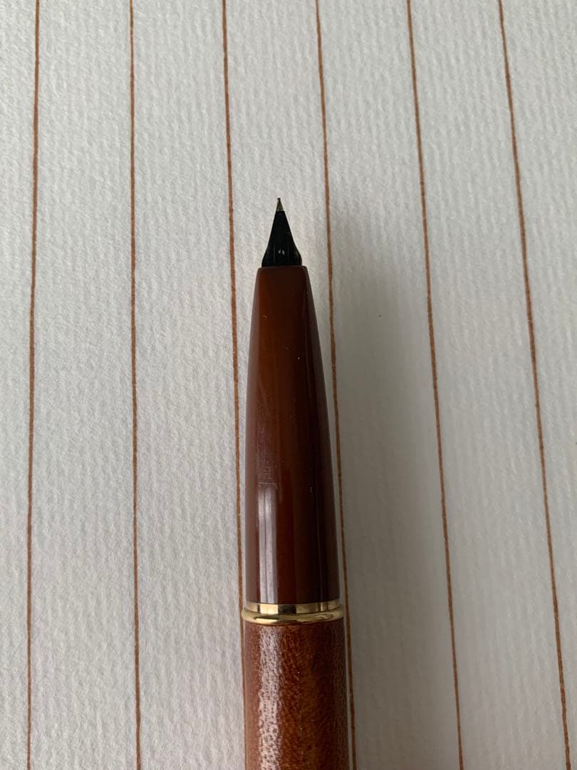 Platinum（プラチナ）レザー巻き万年筆 18Kペン先