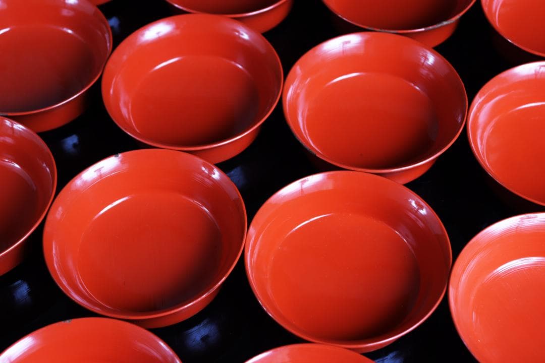 塗師橘屋友七 木皿 19枚 銘々皿 菓子皿 共箱